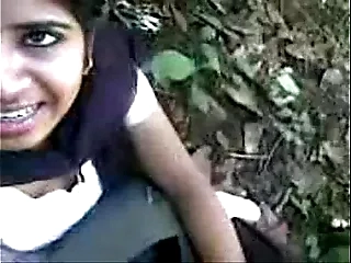 Indian Girl Sucking Snake-hipped plus inveigh against cum